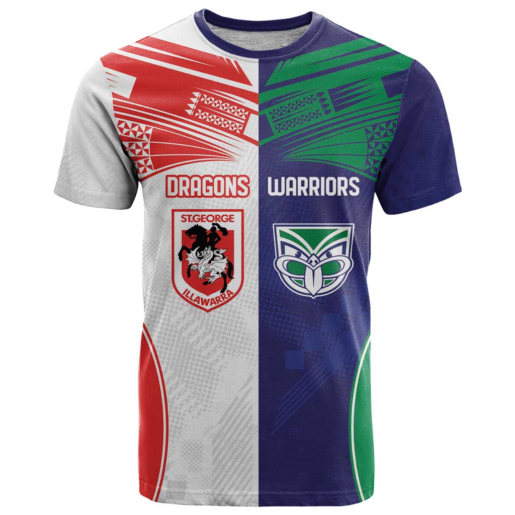 Custom Warriors-Dragons T Shirt Together Sporty Style
