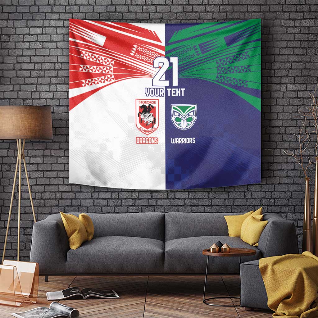 Custom Warriors-Dragons Tapestry Together Sporty Style