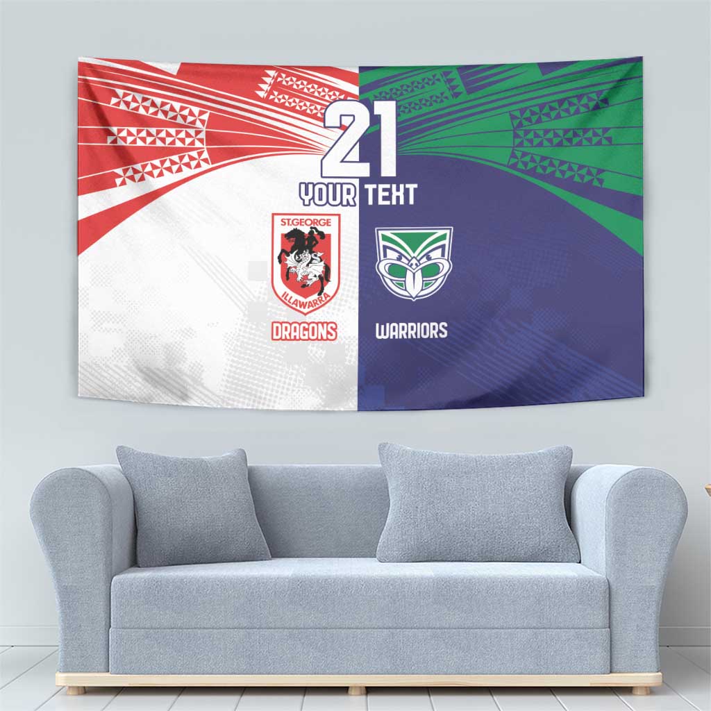 Custom Warriors-Dragons Tapestry Together Sporty Style