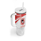 Custom Warriors-Dragons Tumbler With Handle Together Sporty Style
