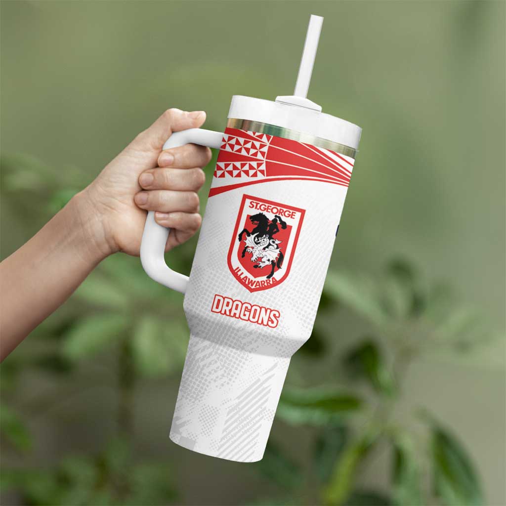 Custom Warriors-Dragons Tumbler With Handle Together Sporty Style