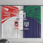 Custom Warriors-Dragons Window Curtain Together Sporty Style