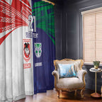 Custom Warriors-Dragons Window Curtain Together Sporty Style