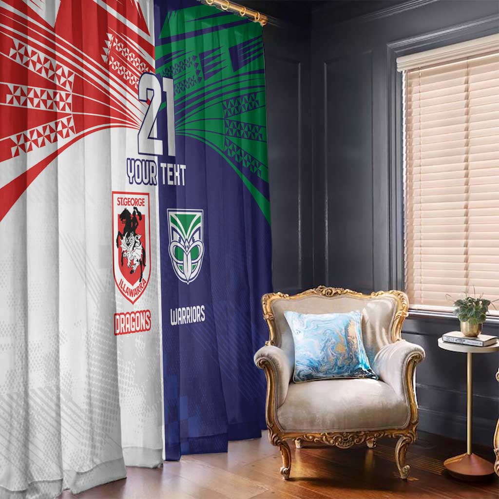 Custom Warriors-Dragons Window Curtain Together Sporty Style