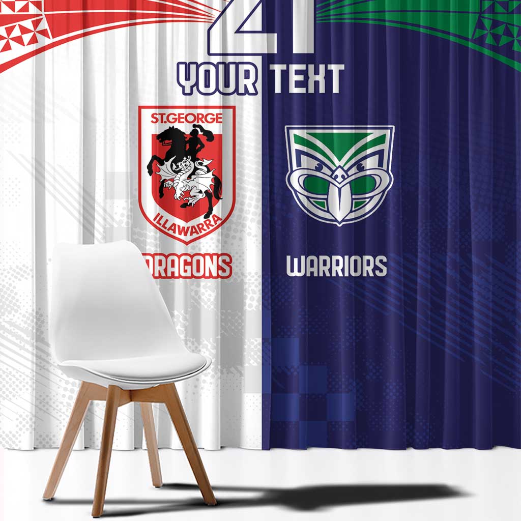 Custom Warriors-Dragons Window Curtain Together Sporty Style