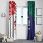 Custom Warriors-Dragons Window Curtain Together Sporty Style