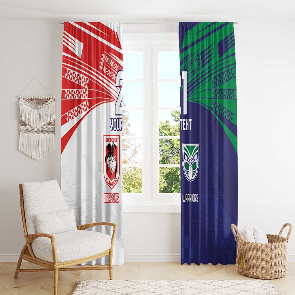 Custom Warriors-Dragons Window Curtain Together Sporty Style