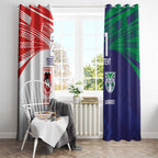 Custom Warriors-Dragons Window Curtain Together Sporty Style