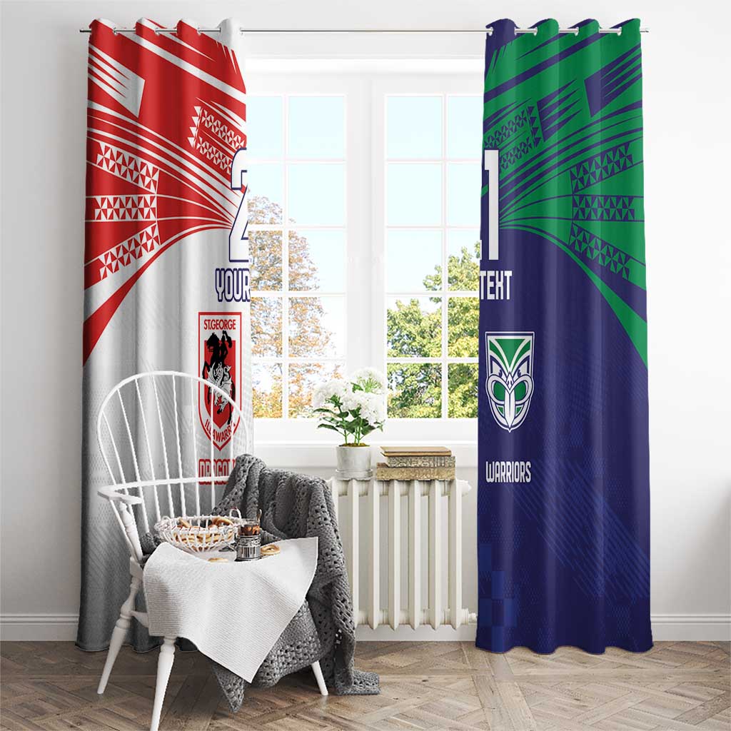 Custom Warriors-Dragons Window Curtain Together Sporty Style