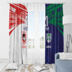 Custom Warriors-Dragons Window Curtain Together Sporty Style