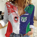 Custom Warriors-Dragons Women Casual Shirt Together Sporty Style