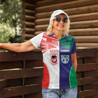 Custom Warriors-Dragons Women Polo Shirt Together Sporty Style