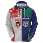 Custom Warriors-Dragons Zip Hoodie Together Sporty Style