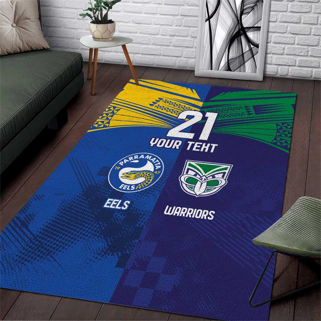 Custom Warriors-Eels Area Rug Together Sporty Style