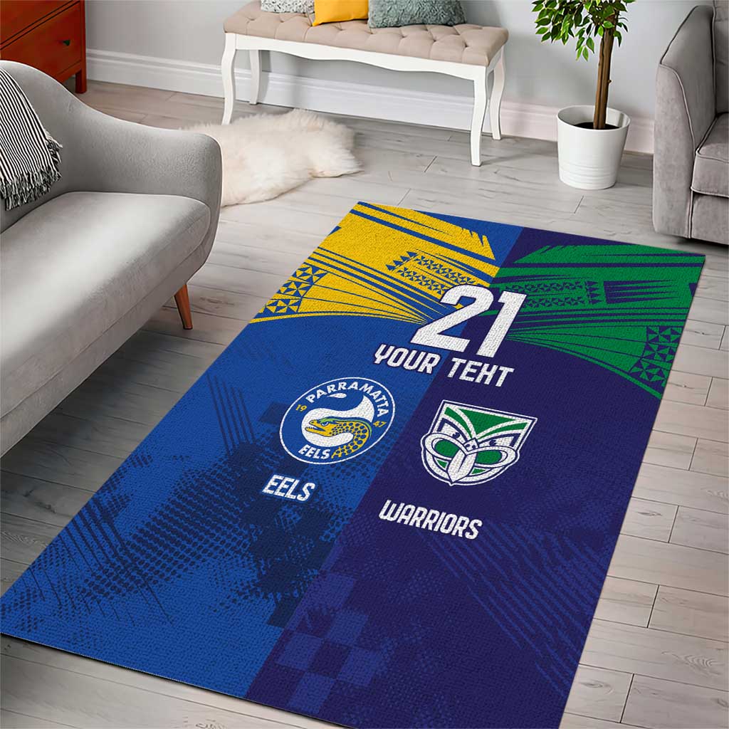 Custom Warriors-Eels Area Rug Together Sporty Style