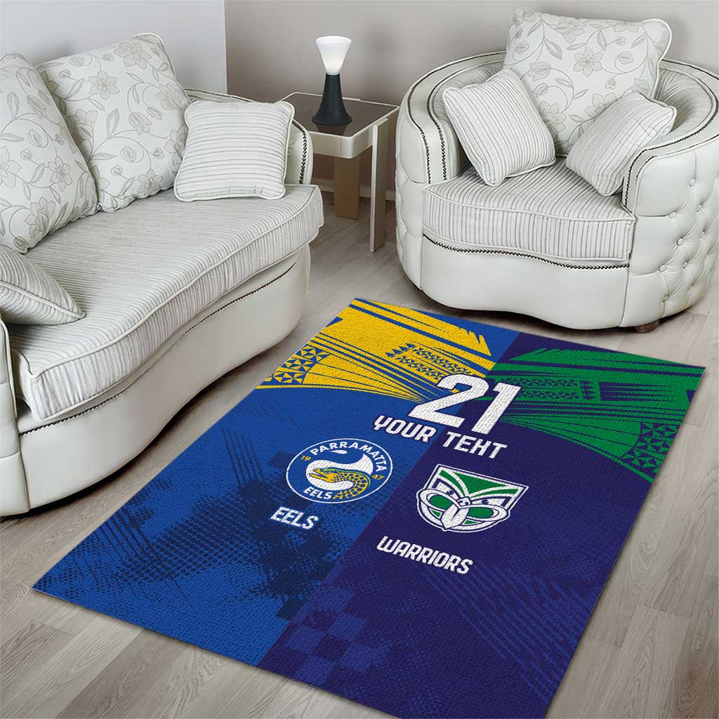 Custom Warriors-Eels Area Rug Together Sporty Style