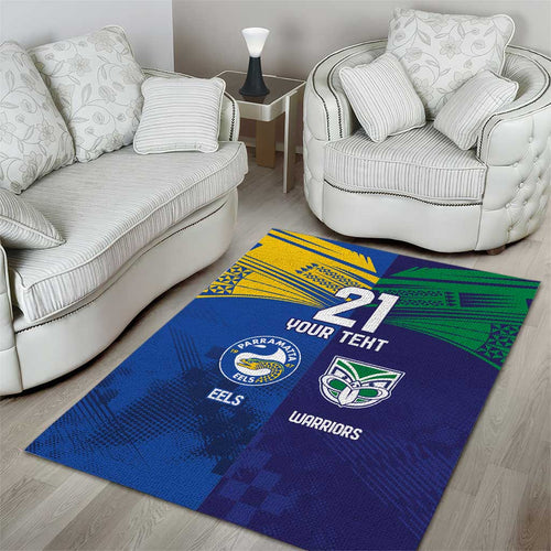 Custom Warriors-Eels Area Rug Together Sporty Style