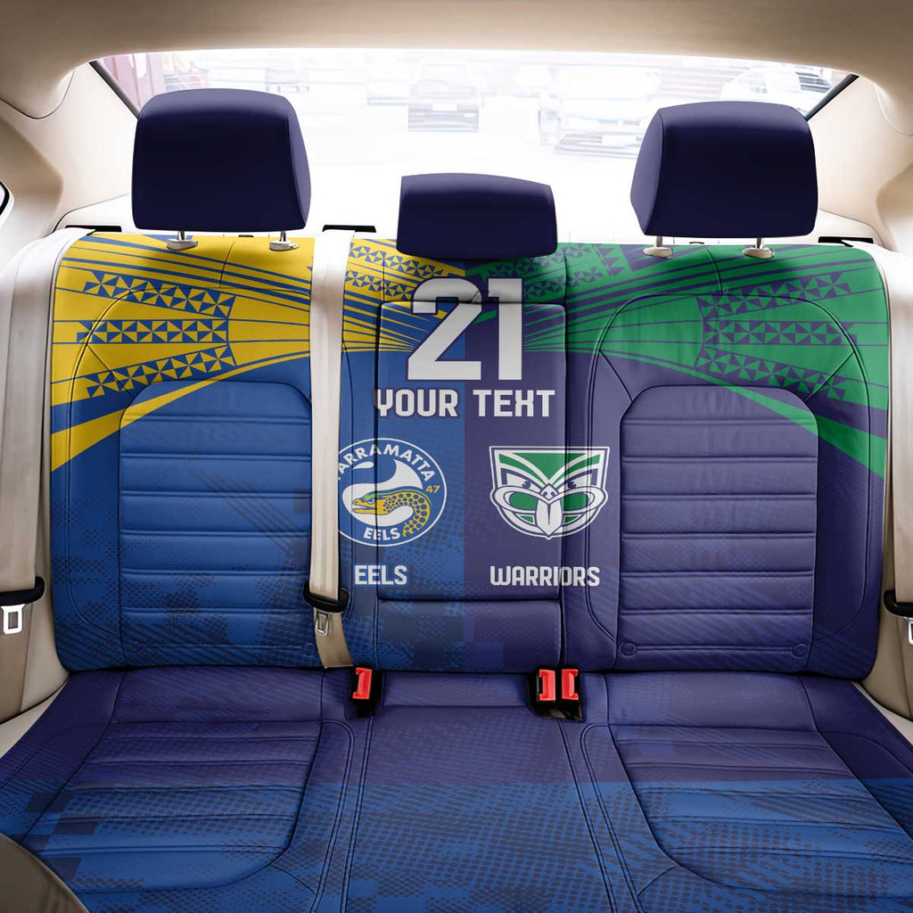 Custom Warriors-Eels Back Car Seat Cover Together Sporty Style