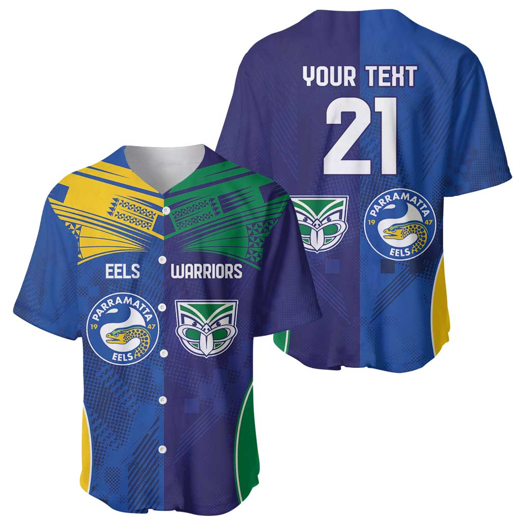 Custom Warriors-Eels Baseball Jersey Together Sporty Style