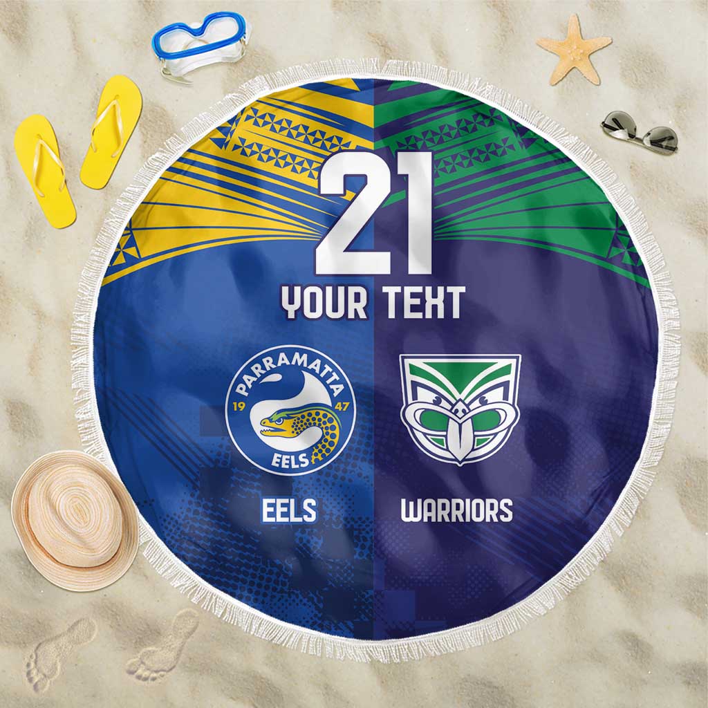 Custom Warriors-Eels Beach Blanket Together Sporty Style