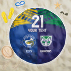 Custom Warriors-Eels Beach Blanket Together Sporty Style