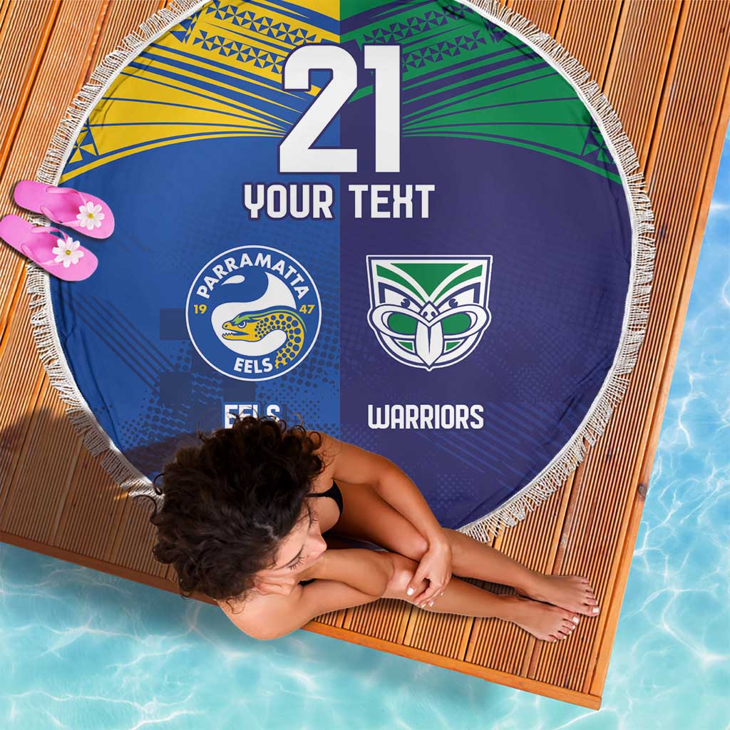 Custom Warriors-Eels Beach Blanket Together Sporty Style