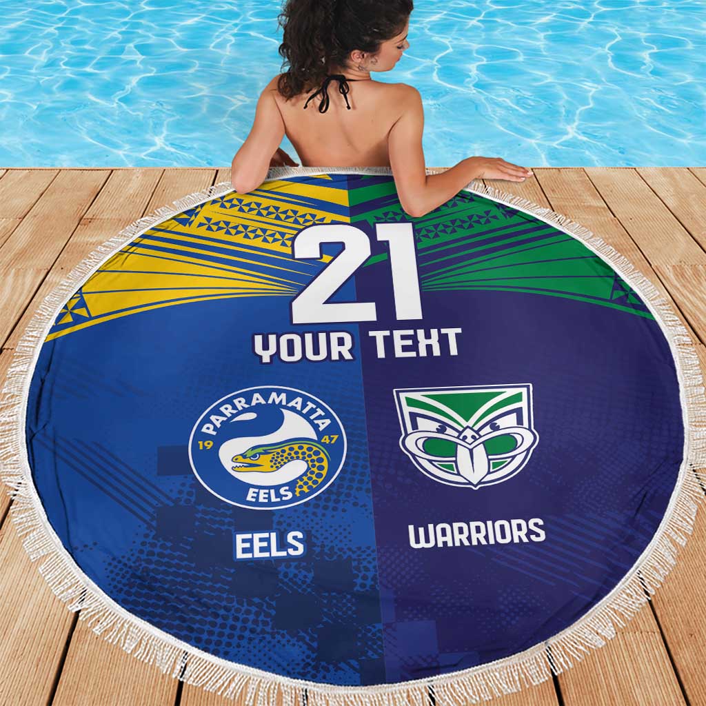 Custom Warriors-Eels Beach Blanket Together Sporty Style