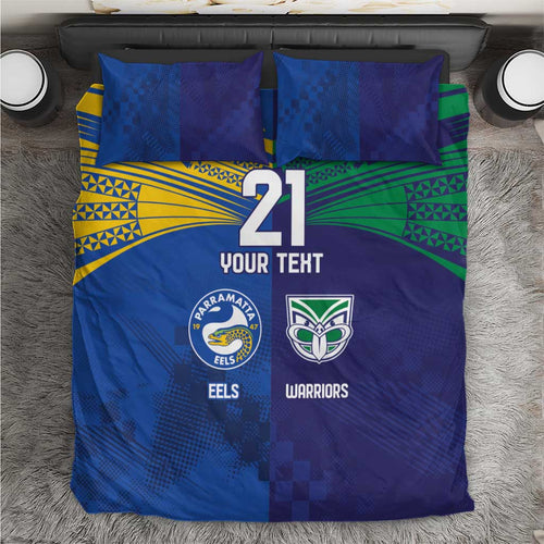 Custom Warriors-Eels Bedding Set Together Sporty Style