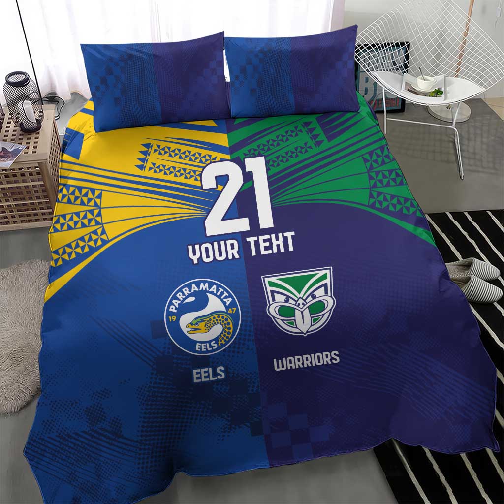 Custom Warriors-Eels Bedding Set Together Sporty Style
