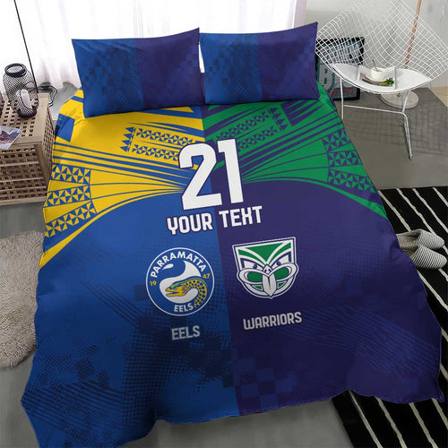 Custom Warriors-Eels Bedding Set Together Sporty Style