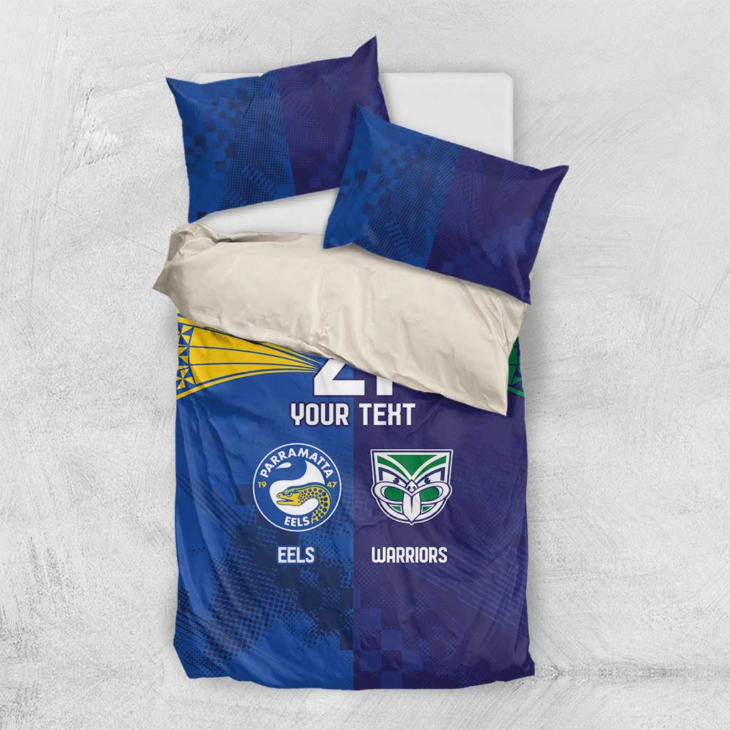 Custom Warriors-Eels Bedding Set Together Sporty Style