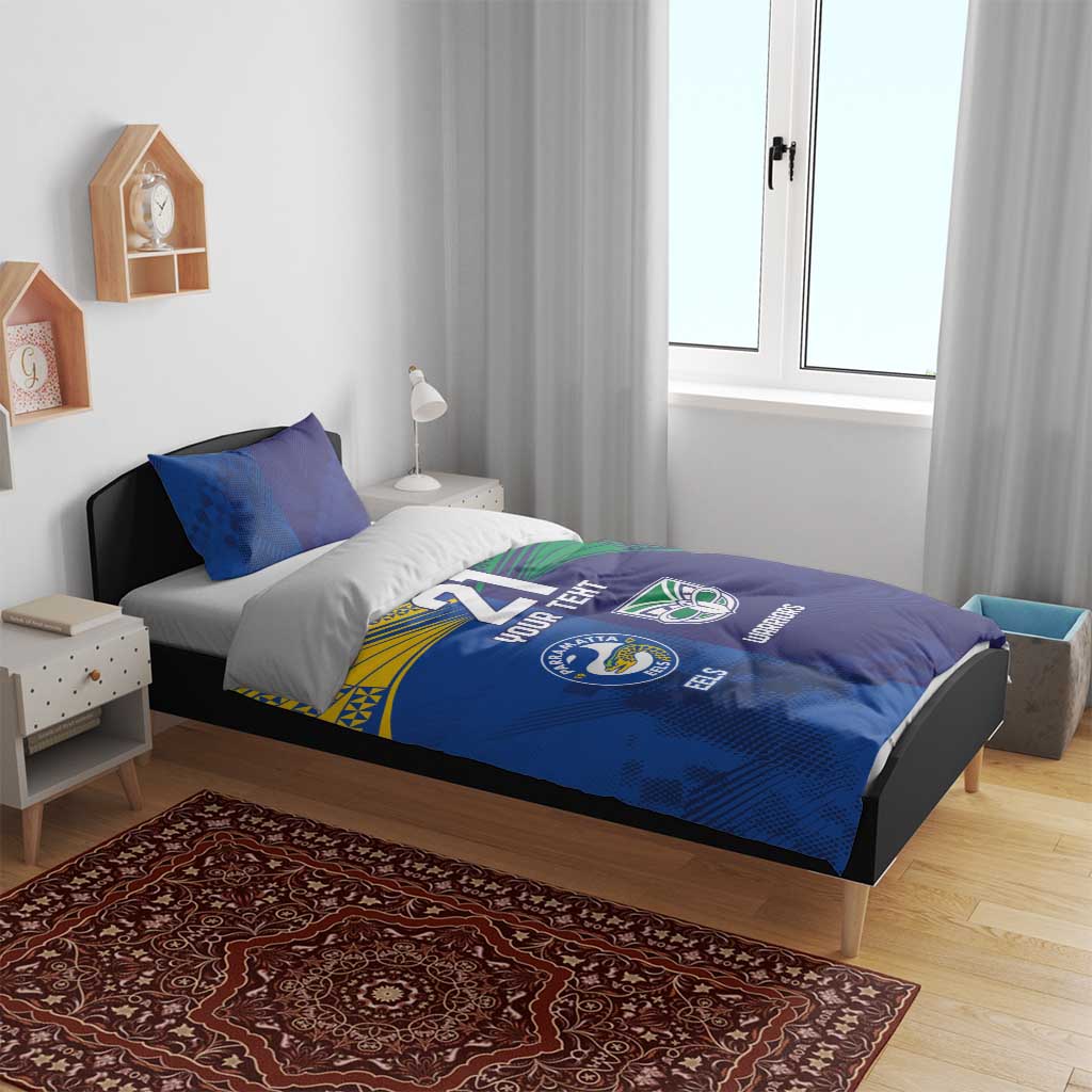 Custom Warriors-Eels Bedding Set Together Sporty Style