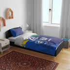 Custom Warriors-Eels Bedding Set Together Sporty Style