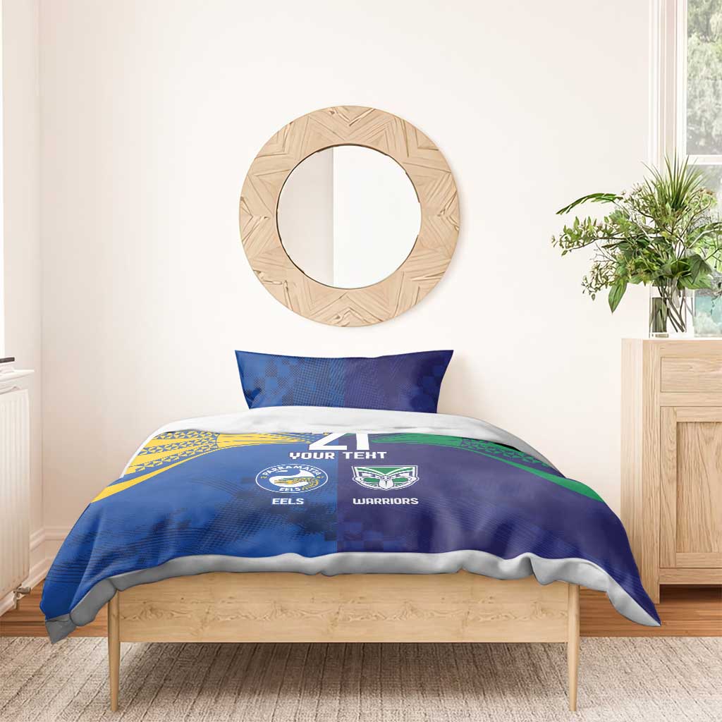Custom Warriors-Eels Bedding Set Together Sporty Style