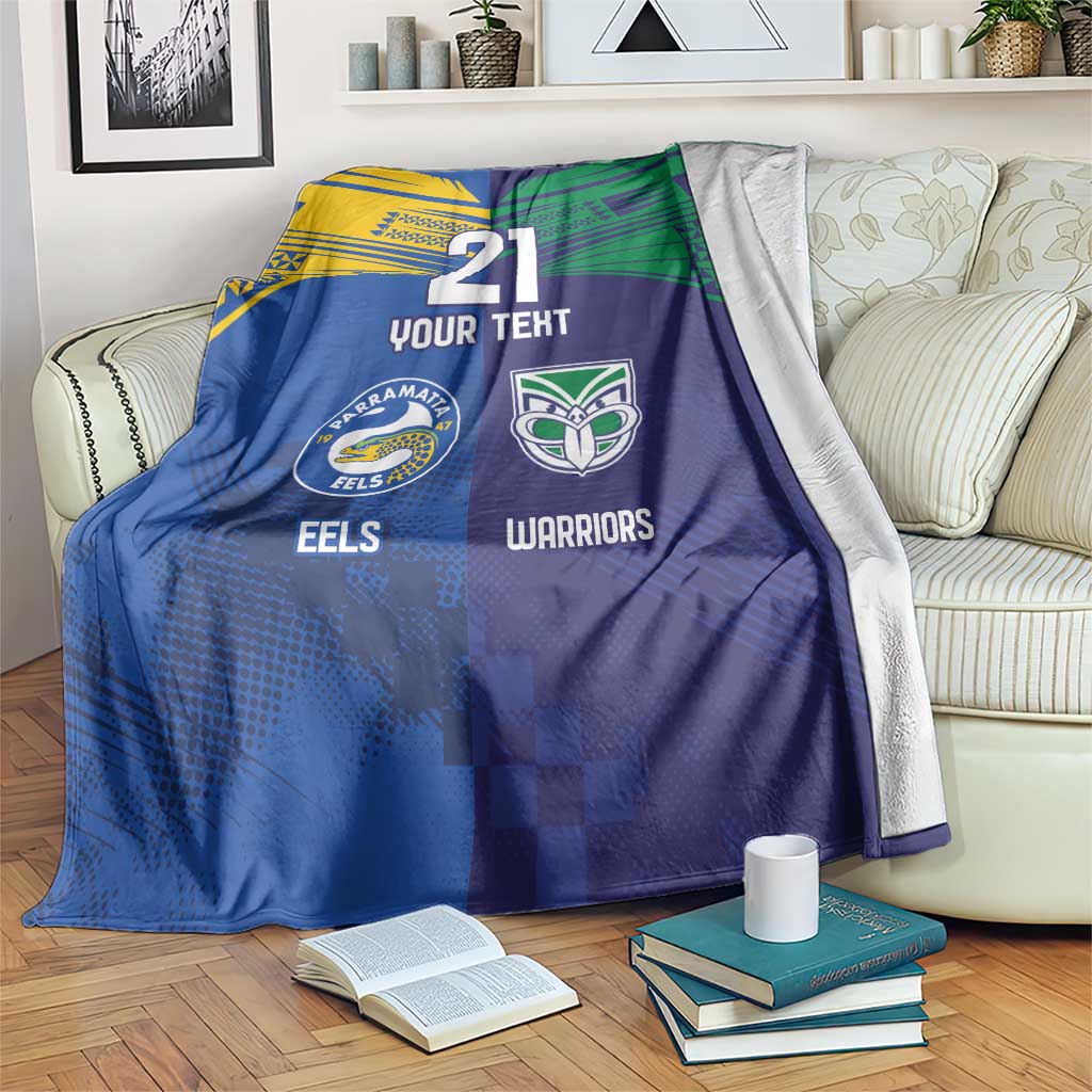 Custom Warriors-Eels Blanket Together Sporty Style