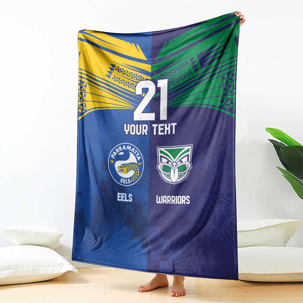 Custom Warriors-Eels Blanket Together Sporty Style
