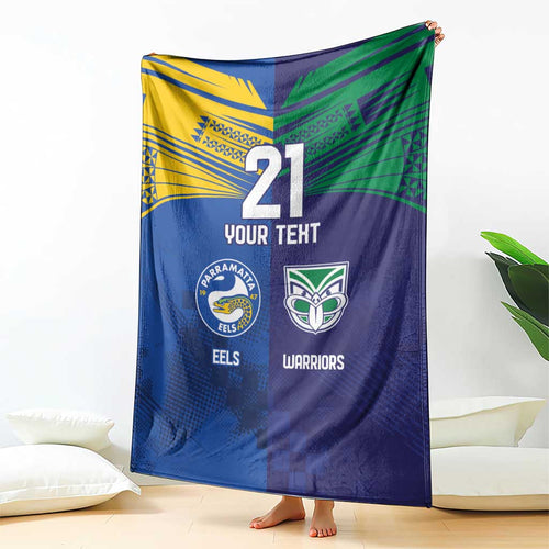 Custom Warriors-Eels Blanket Together Sporty Style