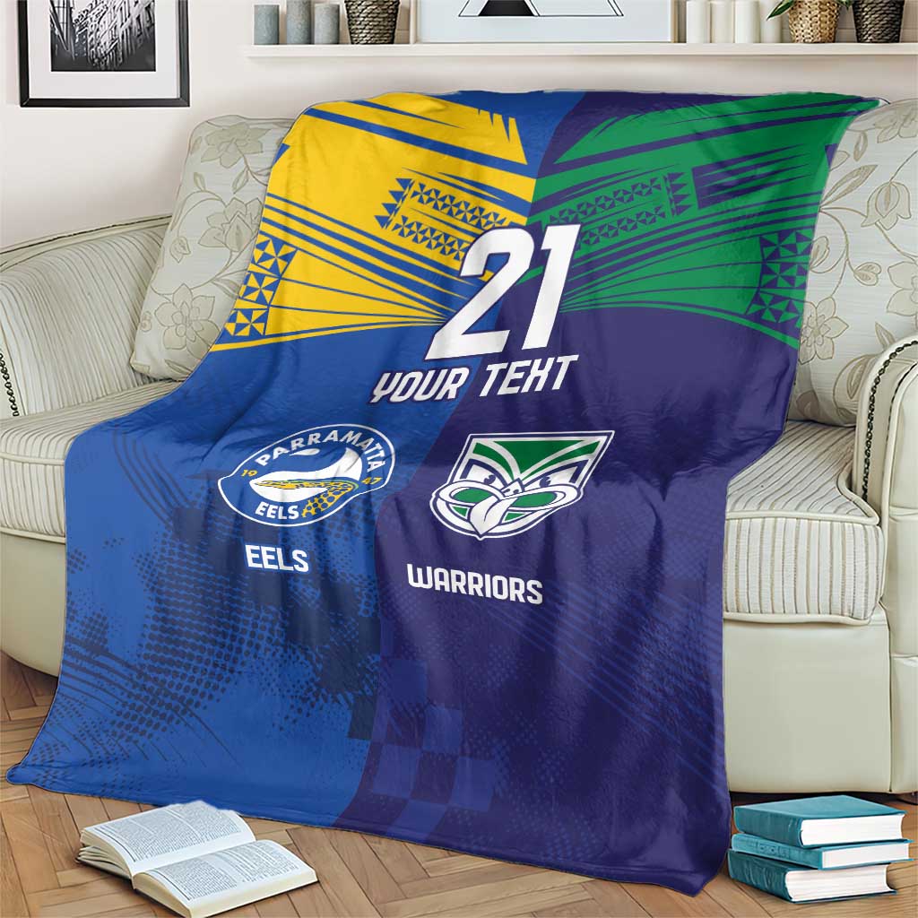 Custom Warriors-Eels Blanket Together Sporty Style