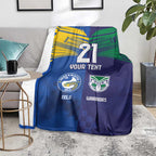 Custom Warriors-Eels Blanket Together Sporty Style