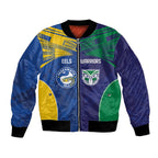 Custom Warriors-Eels Bomber Jacket Together Sporty Style