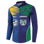 Custom Warriors-Eels Button Sweatshirt Together Sporty Style