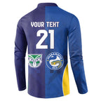 Custom Warriors-Eels Button Sweatshirt Together Sporty Style