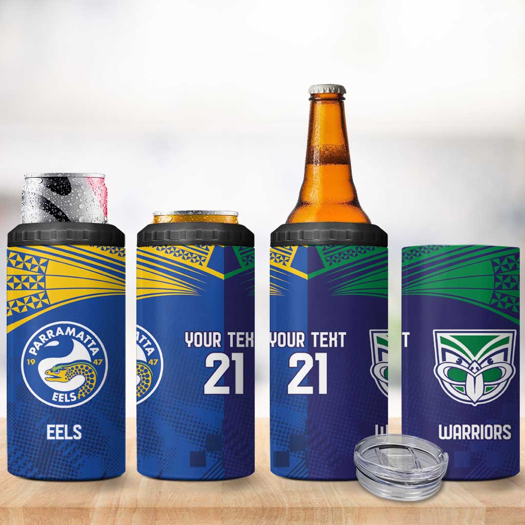Custom Warriors-Eels 4 in 1 Can Cooler Tumbler Together Sporty Style