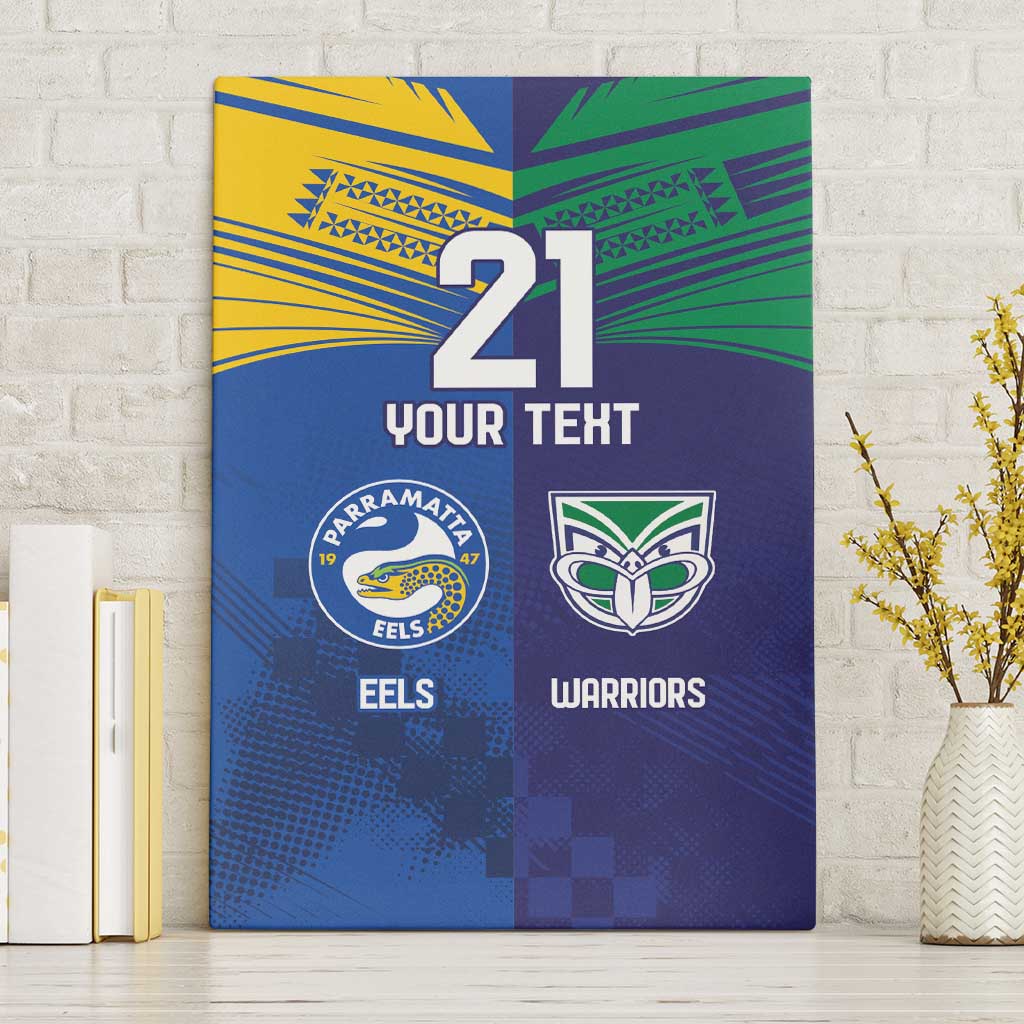 Custom Warriors-Eels Canvas Wall Art Together Sporty Style