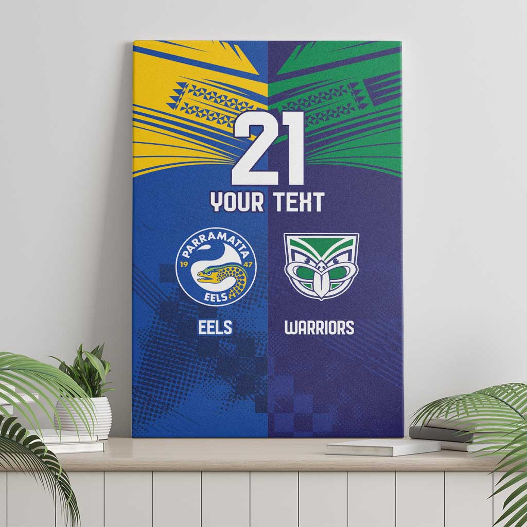 Custom Warriors-Eels Canvas Wall Art Together Sporty Style