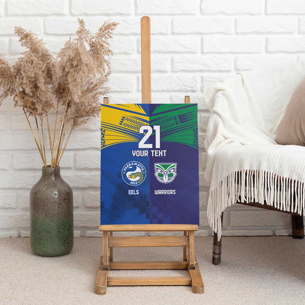 Custom Warriors-Eels Canvas Wall Art Together Sporty Style