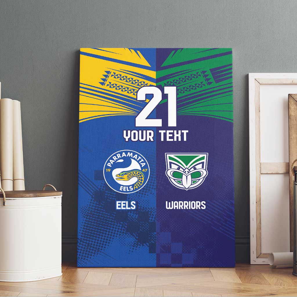 Custom Warriors-Eels Canvas Wall Art Together Sporty Style