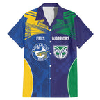 Custom Warriors-Eels Family Matching Mermaid Dress and Hawaiian Shirt Together Sporty Style