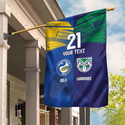 Custom Warriors-Eels Garden Flag Together Sporty Style