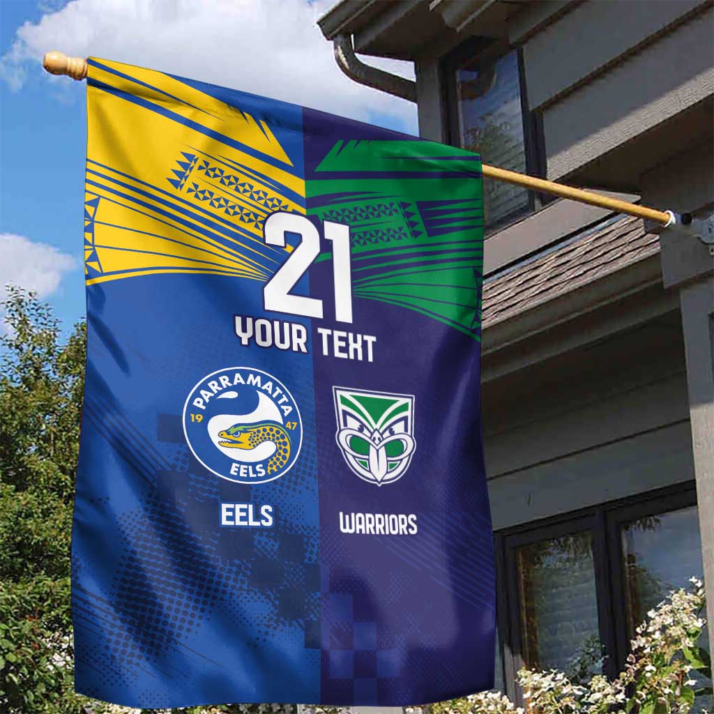 Custom Warriors-Eels Garden Flag Together Sporty Style